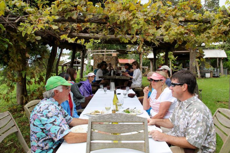 Lunch at O'o Farm