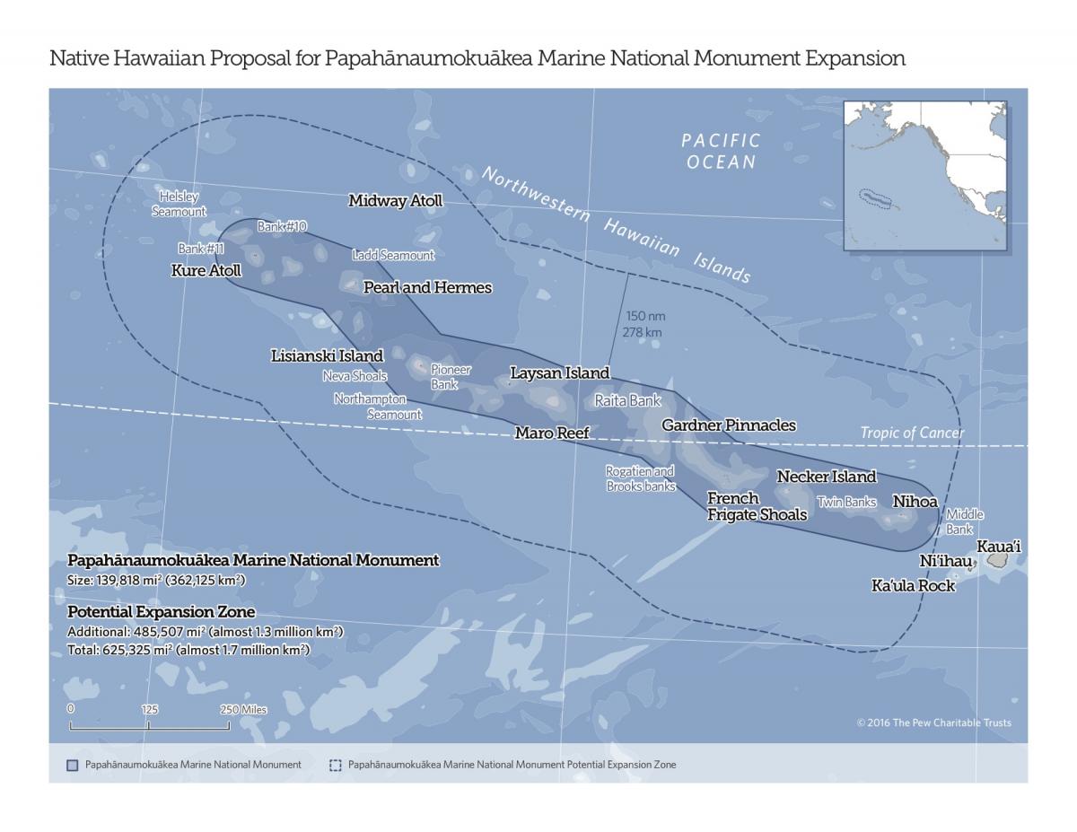 papahanaumokuakea expansion map