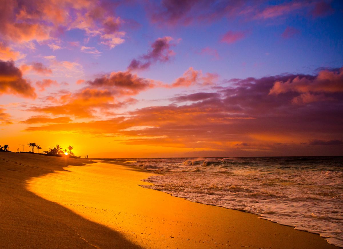 sandy beach park sunrise