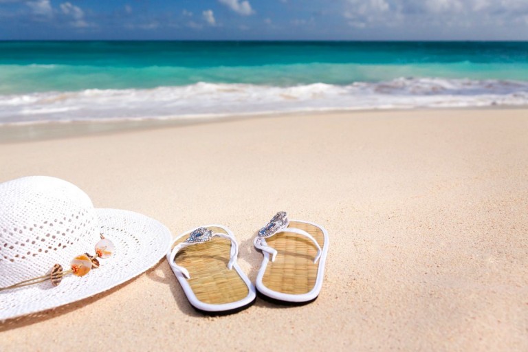 beach slippers