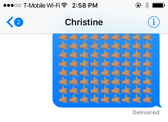 shaka emoji hawaii