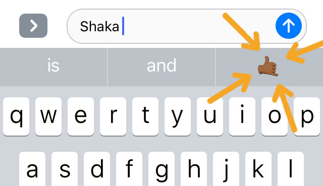 shaka emoji hawaii