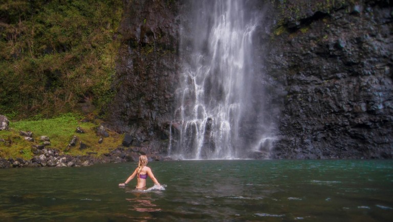 waterfall kauai