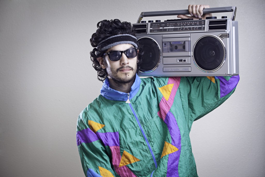 Mullet Man With 1980's 1990's Fashion Style