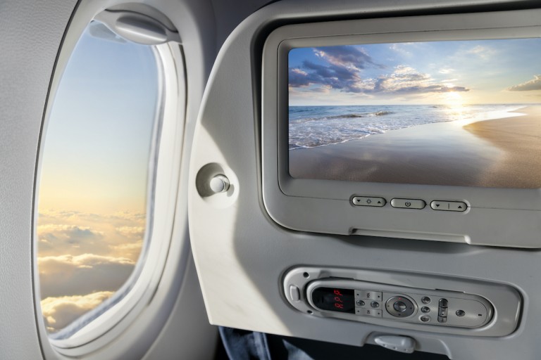 Concept Of Airplane Travel To Exotic Destination