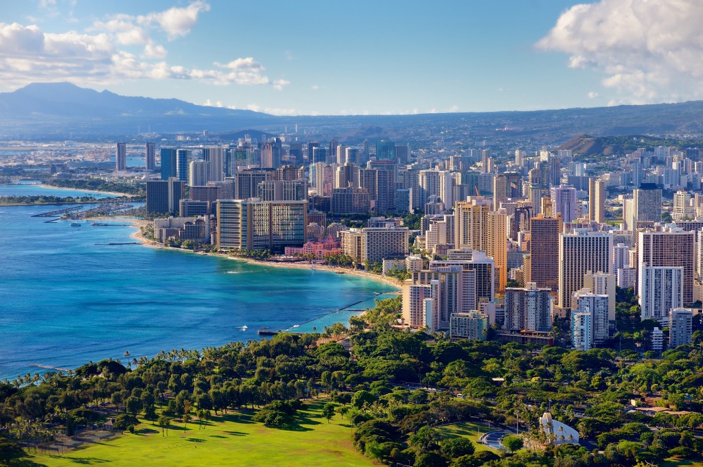 Spectacular View Of Honolulu City
